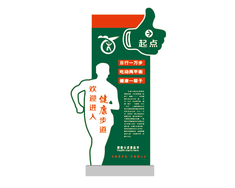 健康步道起點導視牌