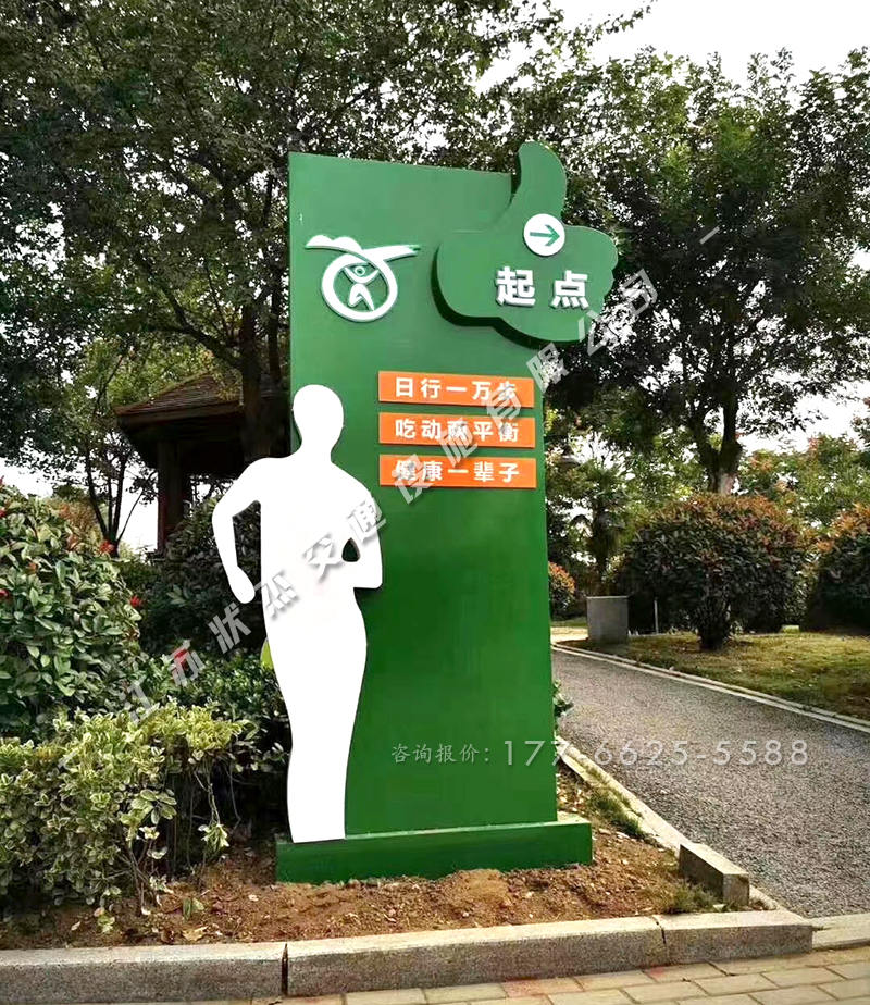 健康步道起點導視牌