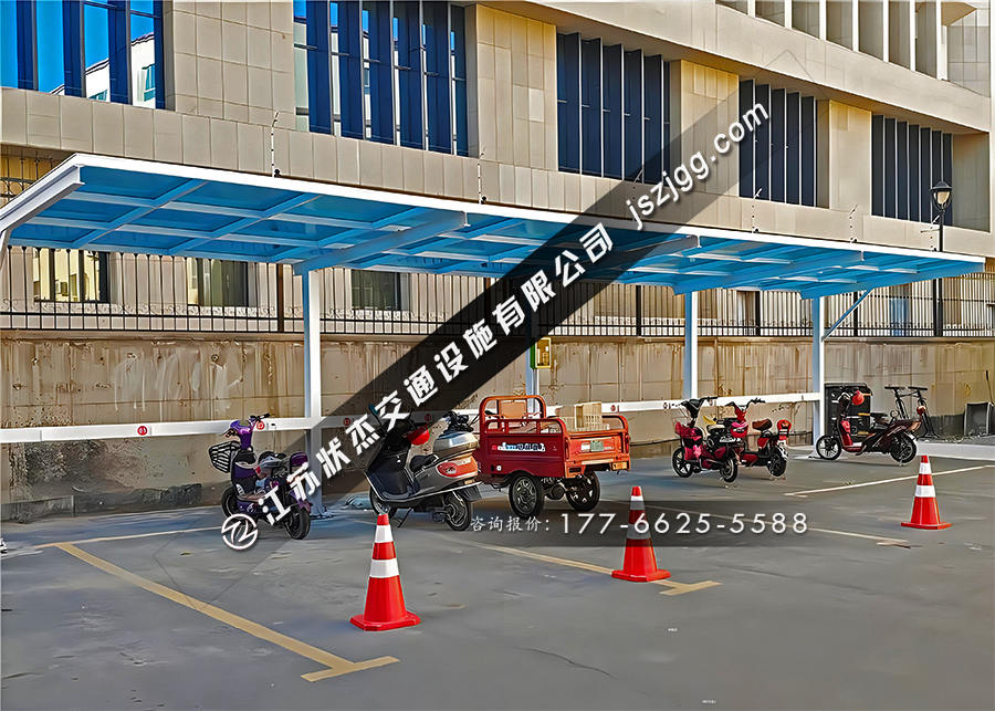 小區(qū)電瓶車充電棚圖片