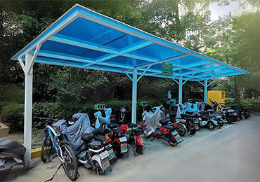 潮州電動車停車棚圖片