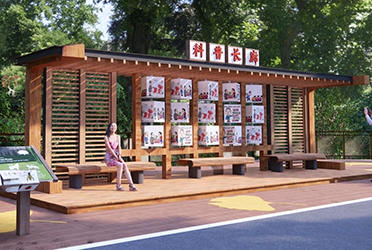 濟寧公園涼亭單邊廊架批發(fā)價格及圖片